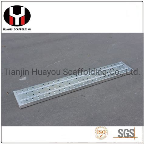 Platform Formwork Metal Scaffolding Plank With Hook Steel Board Metal