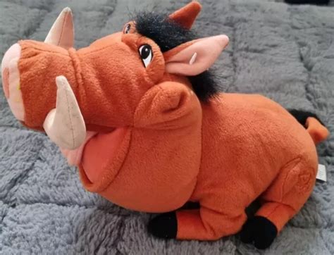 Disney The Lion King Tootin Pumba Pumbaa Hog Plush Stuffed Soft Toy