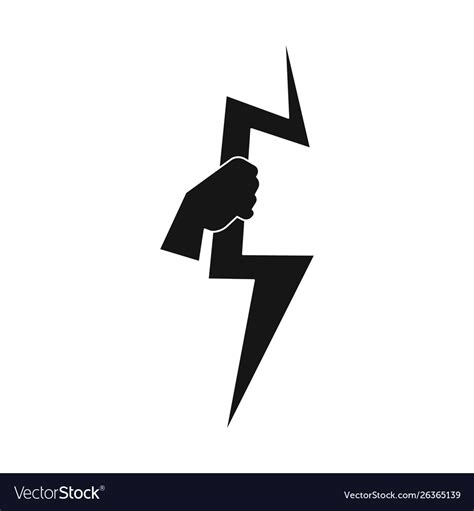 Design lightning and zeus symbol Royalty Free Vector Image