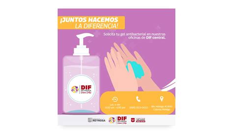 Ofrece Dif Reynosa Donaci N De Gel Antibacterial Dif Reynosa