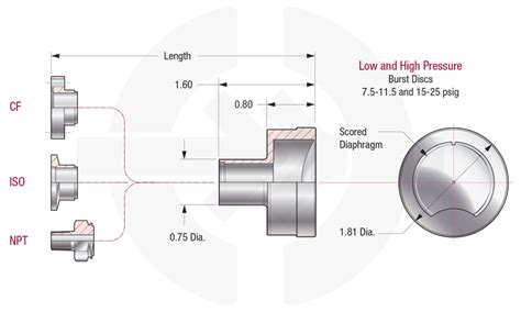 Low Pressure Burst Disc Low Pressure Rupture Disc Psi