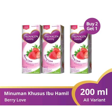 Jual Buy Get Free Prenagen Uht Berry Love Ml Pc Shopee