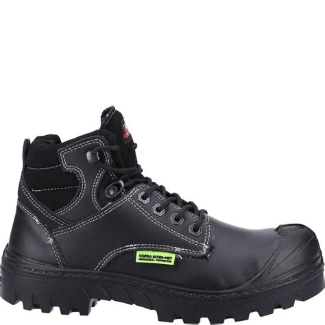 Mens Cofra Darwen Uk Met S3 Src Safety Boot Black Brantano