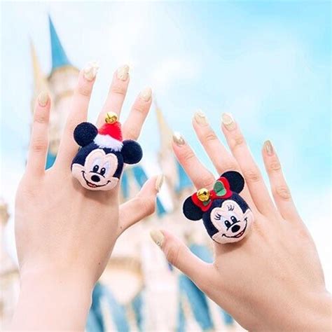 Tokyo Disney Resort Mickey Minnie Ring Set Christmas Disneyland