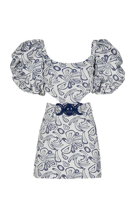 Buy Silvia Tcherassi Marlin Jacquard Mini Dress Xxs Best Seller Navy