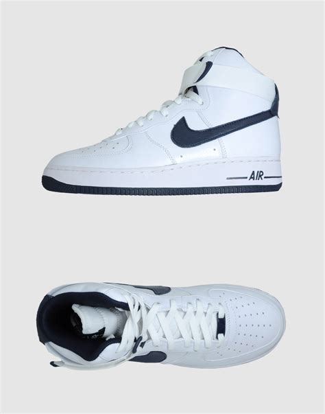 Nike Air Force 1 High Top Sneakers in White for Men | Lyst