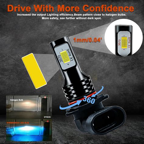 For S Pc K Led Headlight High Low Beam Bulbs Kit