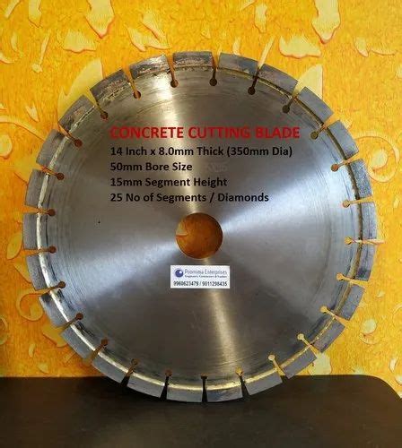 PQC 14 Inch 8 0mm Concrete Cutting Blade At Rs 3400 Piece Samartha