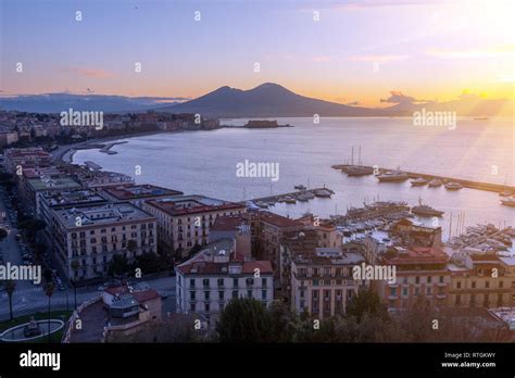 Aerial view of Naples. Italy Stock Photo - Alamy