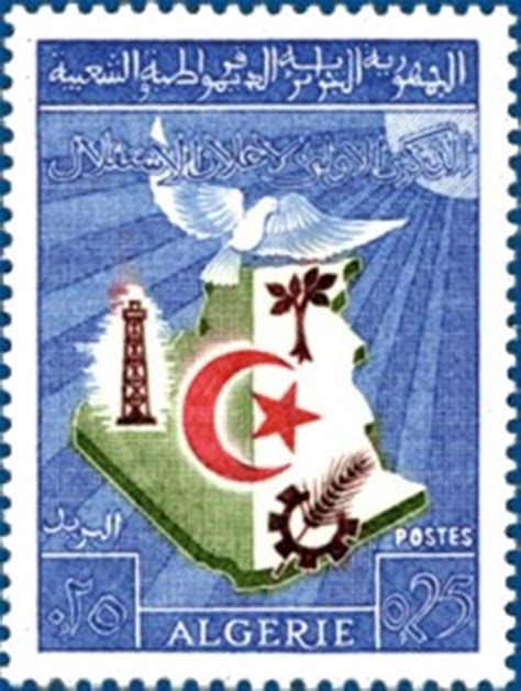 Histoire De Lalg Rie Par Les Timbres Lind Pendance Juillet