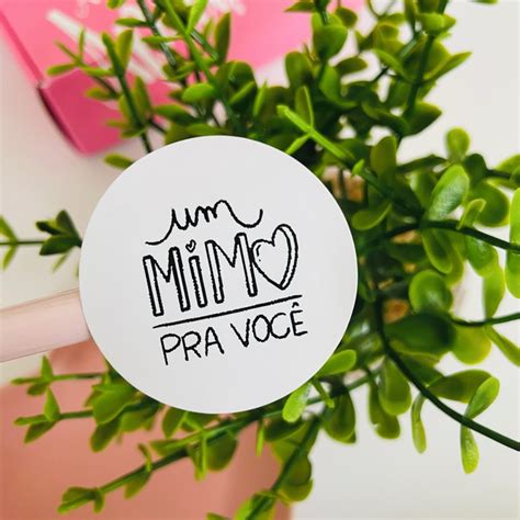 50 Adesivos Um Mimo pra Você Elo7 Produtos Especiais