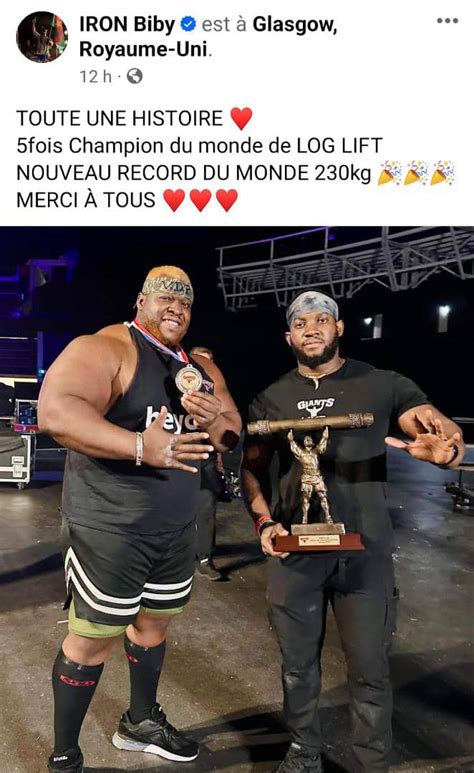 Iron Biby Le Bodybuilder Burkinab Champion Du Monde Avec Un Nouveau