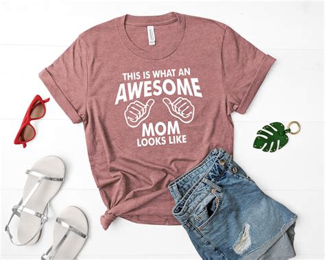 This Is What An Awesome Mom Looks Like Shirt Mothers Day Etsy