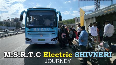 Msrtc Brand New Electric Shivneri Bus Jounery Youtube