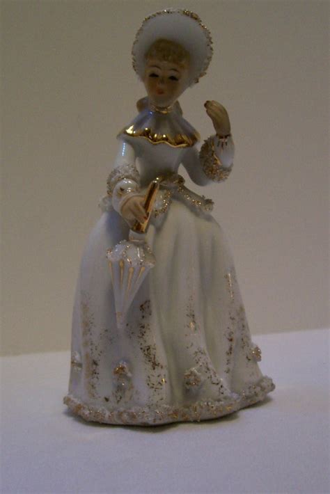 Lefton Southern Lady Signed Geo Z Lefton Figurine