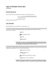 Topic Multiple Choice Quiz Docx Topic Multiple Choice Quiz See