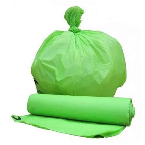 Plain Corn Starch Micron Pla Base Compostable Garbage Bag Size