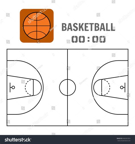 Basketball Court Layout Plan In Dwg Autocad 46 Off