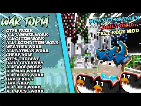 NEW GTPS WAR TOPIA GIVEAWAY ROLE MODS SERVER FRESH 2024 YouTube