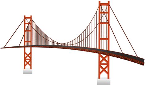 Golden Gate Bridge PNG Clip Art | Clip art, Bridge clipart, Bridge icon