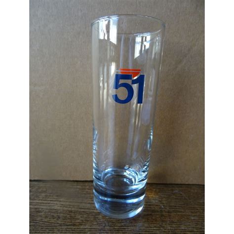 6 VERRES PASTIS 51 TUBO 22CL HT 15CM Tigrebock