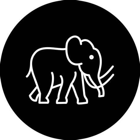 Mammoth Vector Icon Style Vector Art At Vecteezy