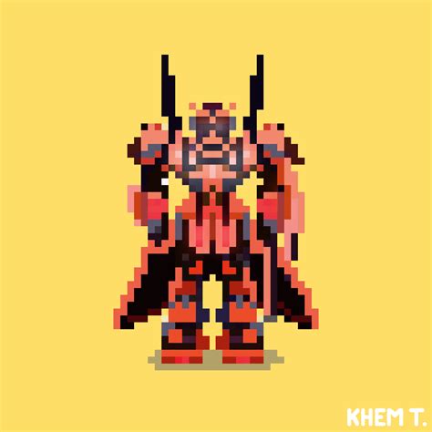 Artstation Pixel Art Style Gunpla