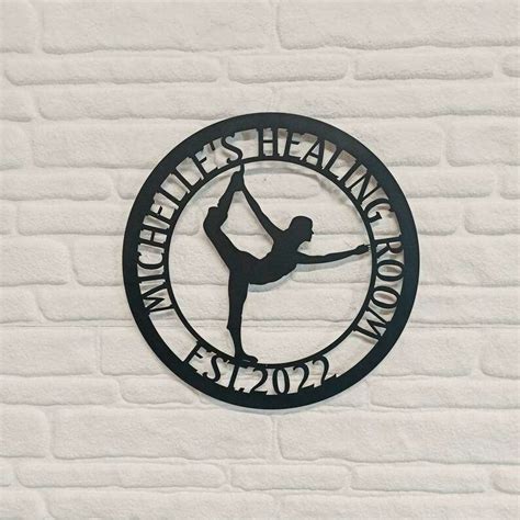 Personalized Yoga Academy Studio Home Decor Custom Metal Sign Custom