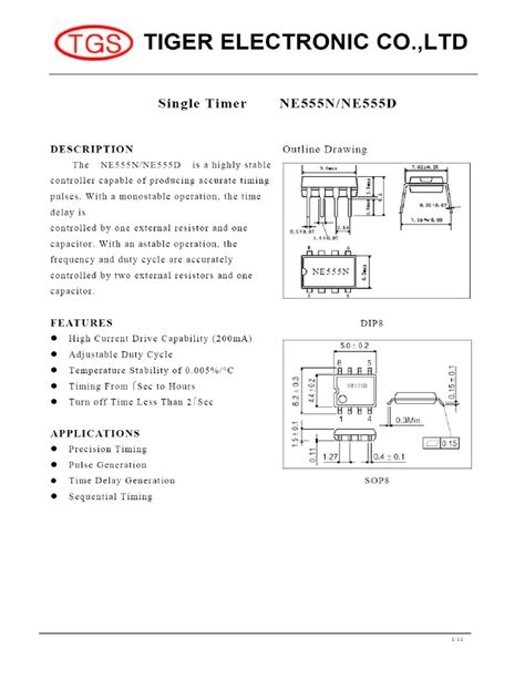 NE555N PDF, NE555N Description, NE555N Datasheet, NE555N View ...