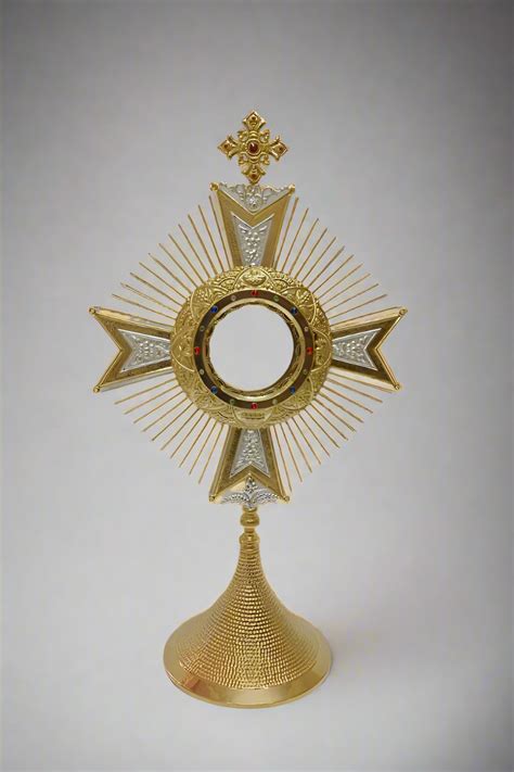 Elevate Your Sanctuary: Exquisite Gold-Plated Monstrance MON216 ...
