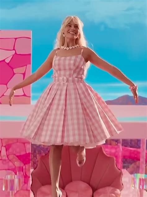 Margot Robbie Barbie 2023 Pink Cosplay Dress Wilson Jackets