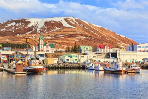 Husavik North Iceland editorial image. Image of range - 144835370