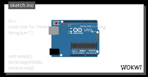 Const Char Wokwi ESP32 STM32 Arduino Simulator