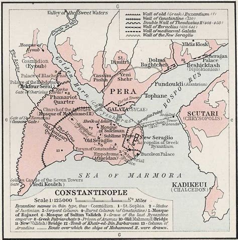 Plans Medieval Maps - Constantinople