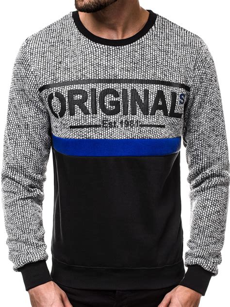 Sudadera De Hombre Gris OZONEE JS DD730 OZONEE