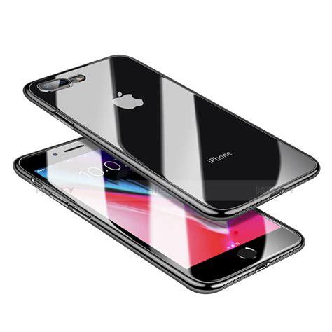 Coque Ultra Fine Tpu Souple Transparente A Pour Apple Iphone Plus Noir