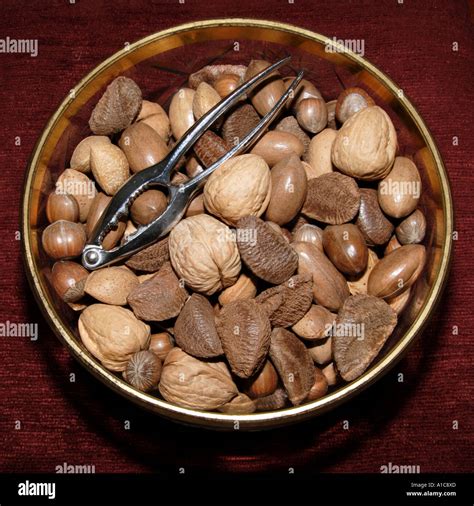 Bowl Of Nuts Stock Photo Alamy