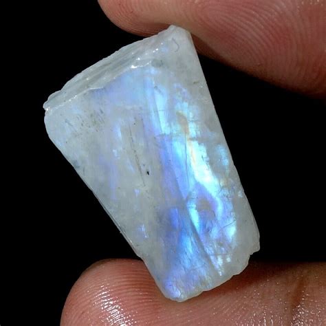 Cts Natural Chakra Stone Blue Flashy Rainbow Moonstone Rough