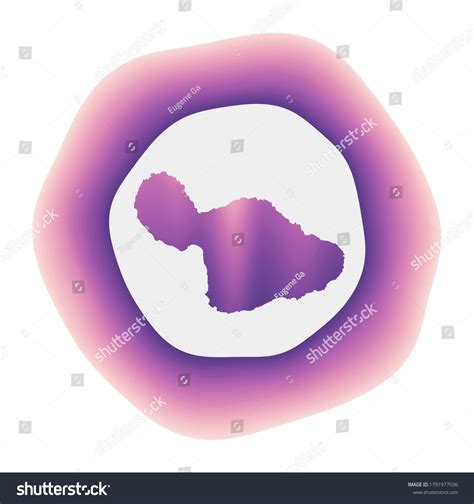 Maui Icon Colorful Gradient Logo Island Stock Vector (Royalty Free ...