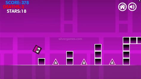 Geometry Dash Neon Play Geometry Dash Neon Online On SilverGames