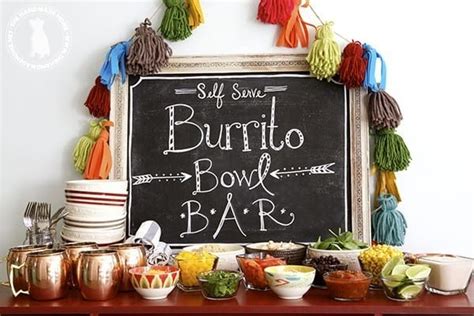 Easy Burrito Bowl Bar The Handmade Home