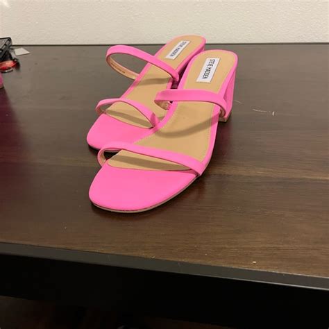 Steve Madden Shoes Steve Madden Hot Pink Block Heels Size Poshmark