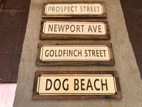 Set Of 4 Reproduction San Diego Street Signs Wall Mountable