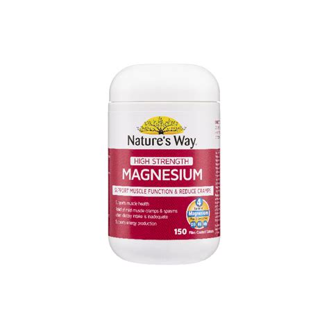 Buy Nature S Way High Strength Magnesium Tablets At Cincotta