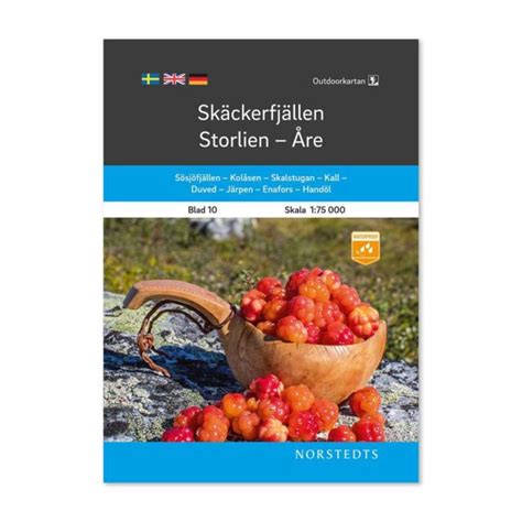 Outdoorkarta Sk Ckerfj Llen Storlien Re Kartkungen