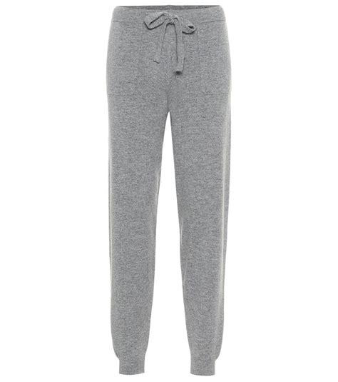 Jardin Des Orangers Wool And Cashmere Trackpants In Grey Modesens