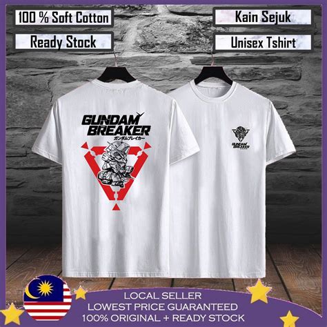 Anime T Shirt Baju Gundam 100 Cotton Baju Viral Lelaki Baju T Shirt