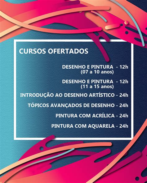 Edital dos Cursos de Desenho e Pintura do Ateliê do NAC Núcleo de