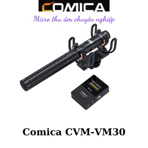 Comica CVM VM30 MICRO SHOTGUN không dây 2 4G Hàng chính hãng