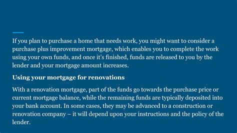 Ppt Everything You Need To Know About Home Renovation Mortgages